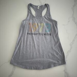 1973 The Right To Choose Racerback Tank Top Size Large